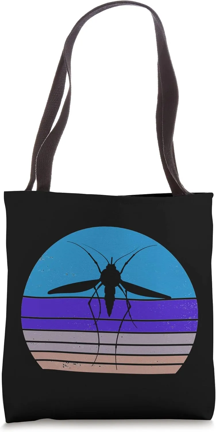 Retro Mosquito Vintage Mosquito Bite 80s 90s Tote Bag