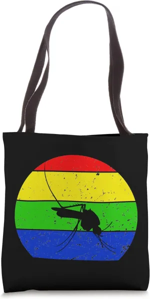 Retro Mosquito Vintage Mosquito Silhouette Animal Lover 60s Tote Bag