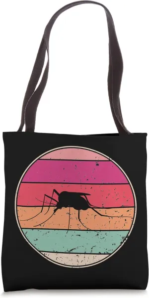 Retro Mosquito Vintage Mosquito Silhouette Mosquito Animal Tote Bag