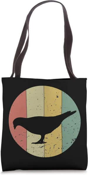 Retro Pigeon Vintage Pigeon Silhouette Animal Lover 60s 70s Tote Bag