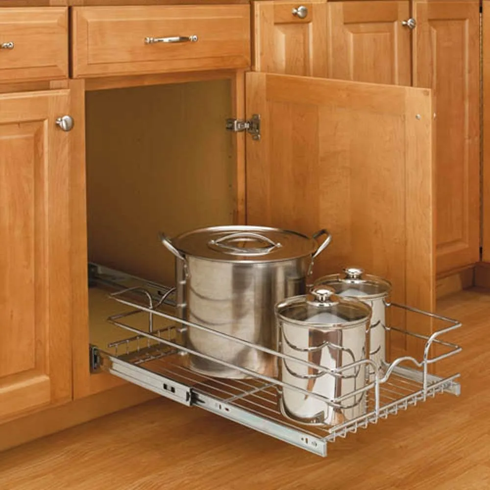 Rev-A-Shelf - 5WB1-2122-CR - 21 in. W x 22 in. D Base Cabinet Pull-Out Chrome Wire Basket