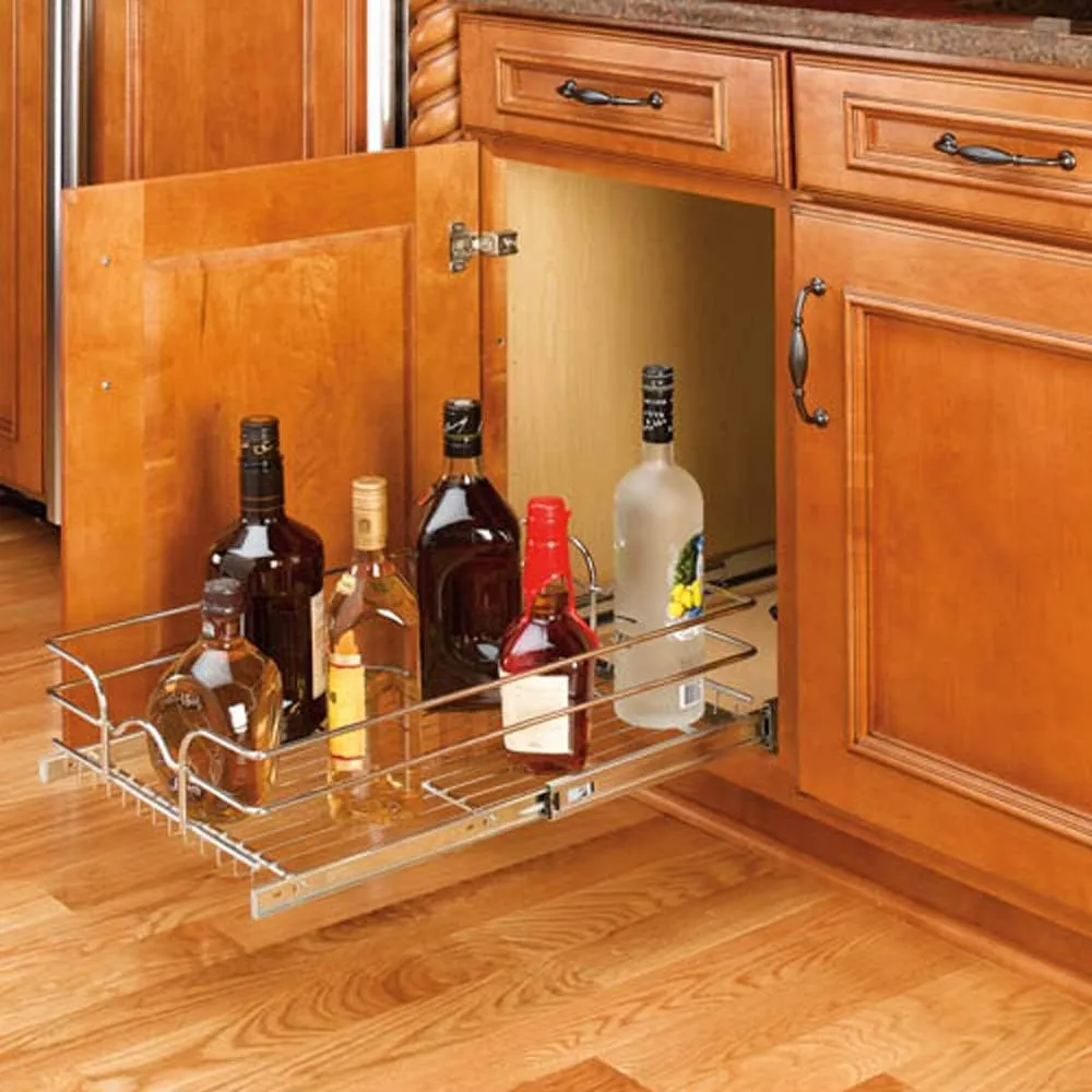 Rev-A-Shelf - 5WB1-2122-CR - 21 in. W x 22 in. D Base Cabinet Pull-Out Chrome Wire Basket