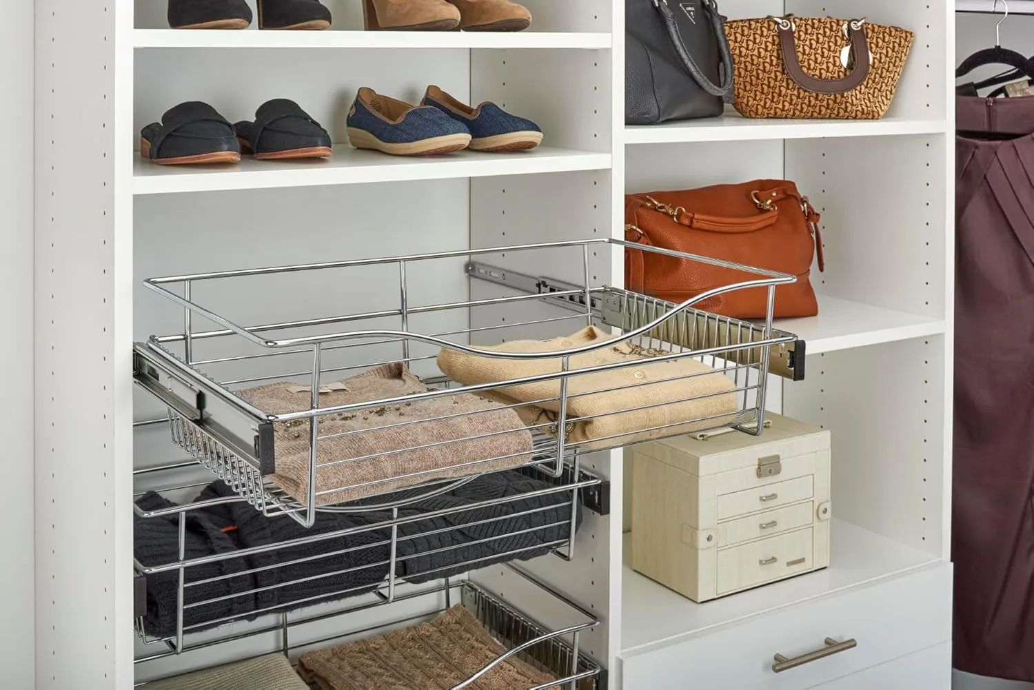 Rev-A-Shelf - CB-182011CR-1 - Chrome Closet Pull-Out Basket