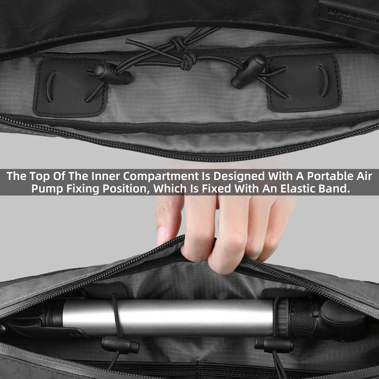 Rhinowalk Bike Frame Bag Bicycle Triangle Bag Under Top Tube Bag Front Storage Pouch Bicycle Touring Bikepacking