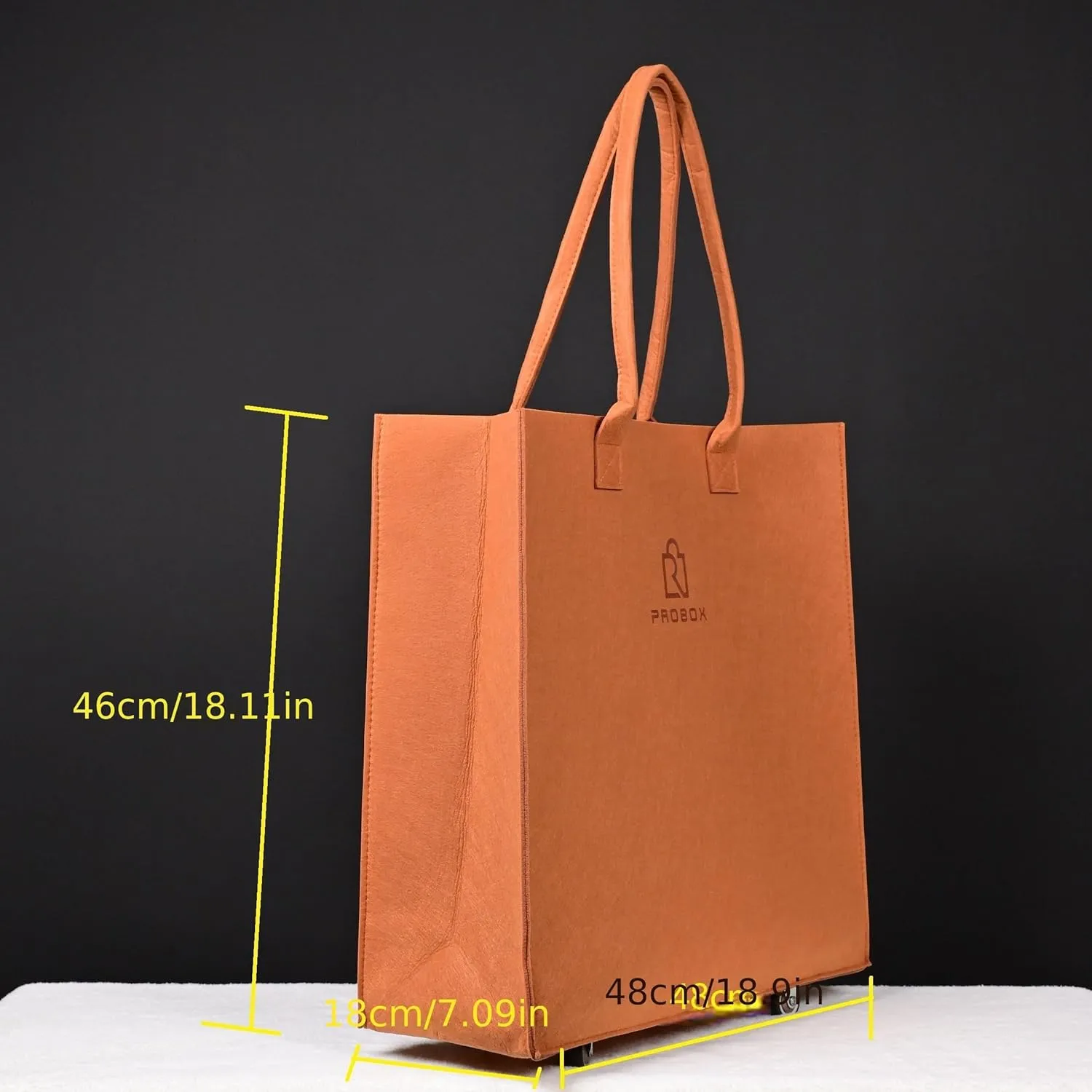 ROLLBPROBOX felt Laundry Baskets On Wheels, Shopping Trolley, Lightweight
