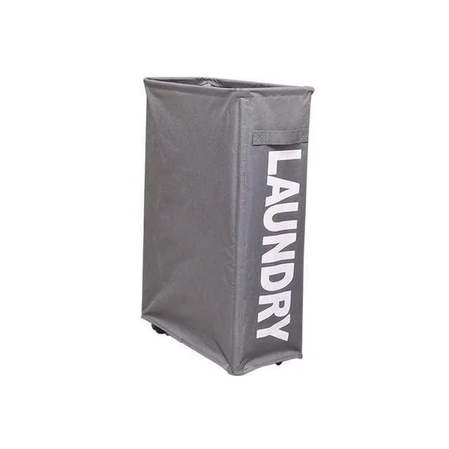 Rynx | Collapsible laundry basket with wheels Portable laundry organizer Storage basket High-capacity laundry bag