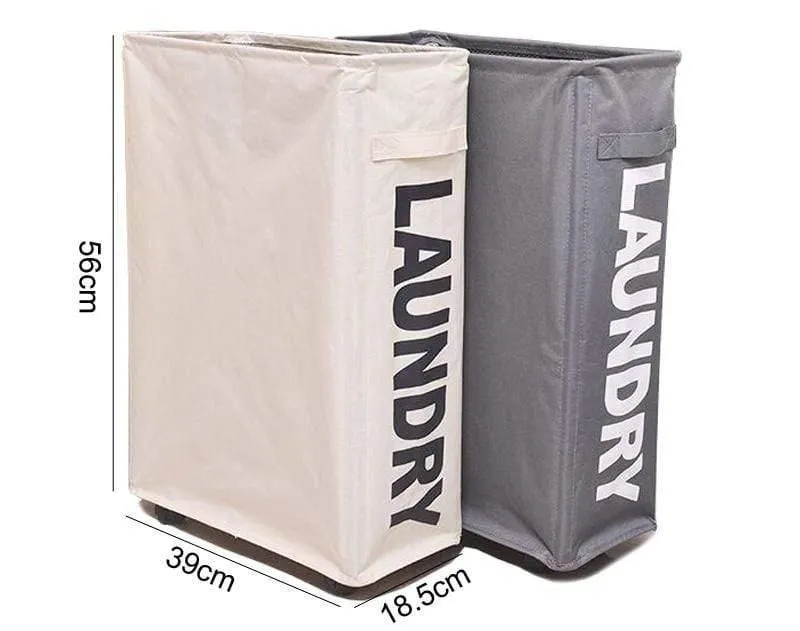 Rynx | Collapsible laundry basket with wheels Portable laundry organizer Storage basket High-capacity laundry bag