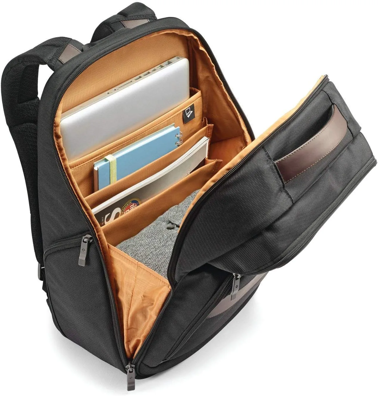 Samsonite Kombi Business Backpack – Ballistic Nylon, 15.6” Laptop Compartment, Tablet Pocket, SmartSleeve™, Multi-Pocket Organizer, Padded Straps & Back, Top Handle, Fleece-Lined Accessory Pocket