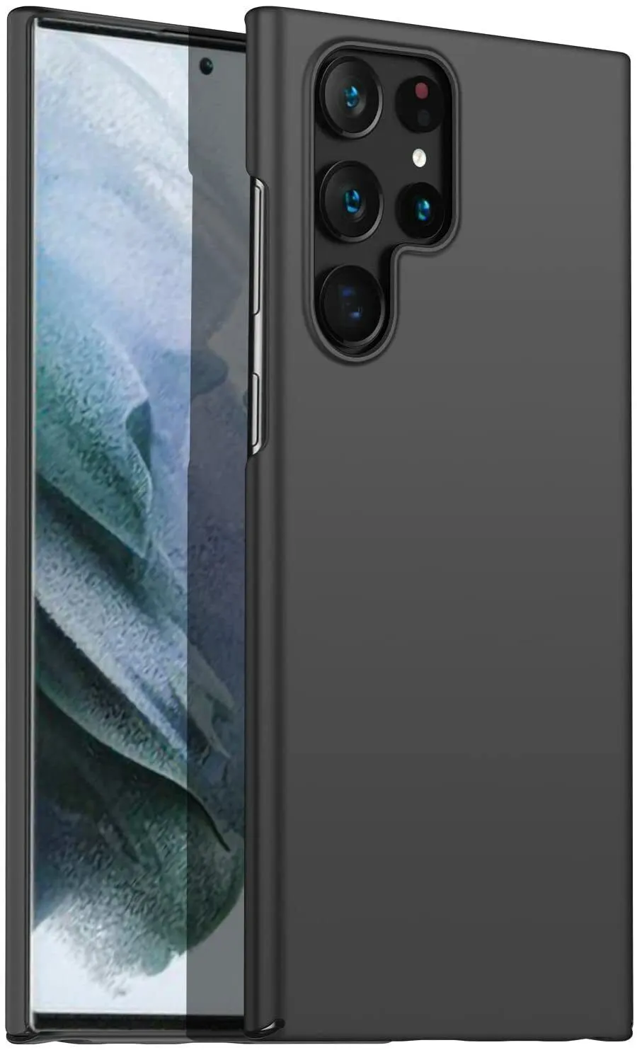 Samsung Galaxy S23 Ultra Case, Slim Hard Back  Phone Cover - Matte Black