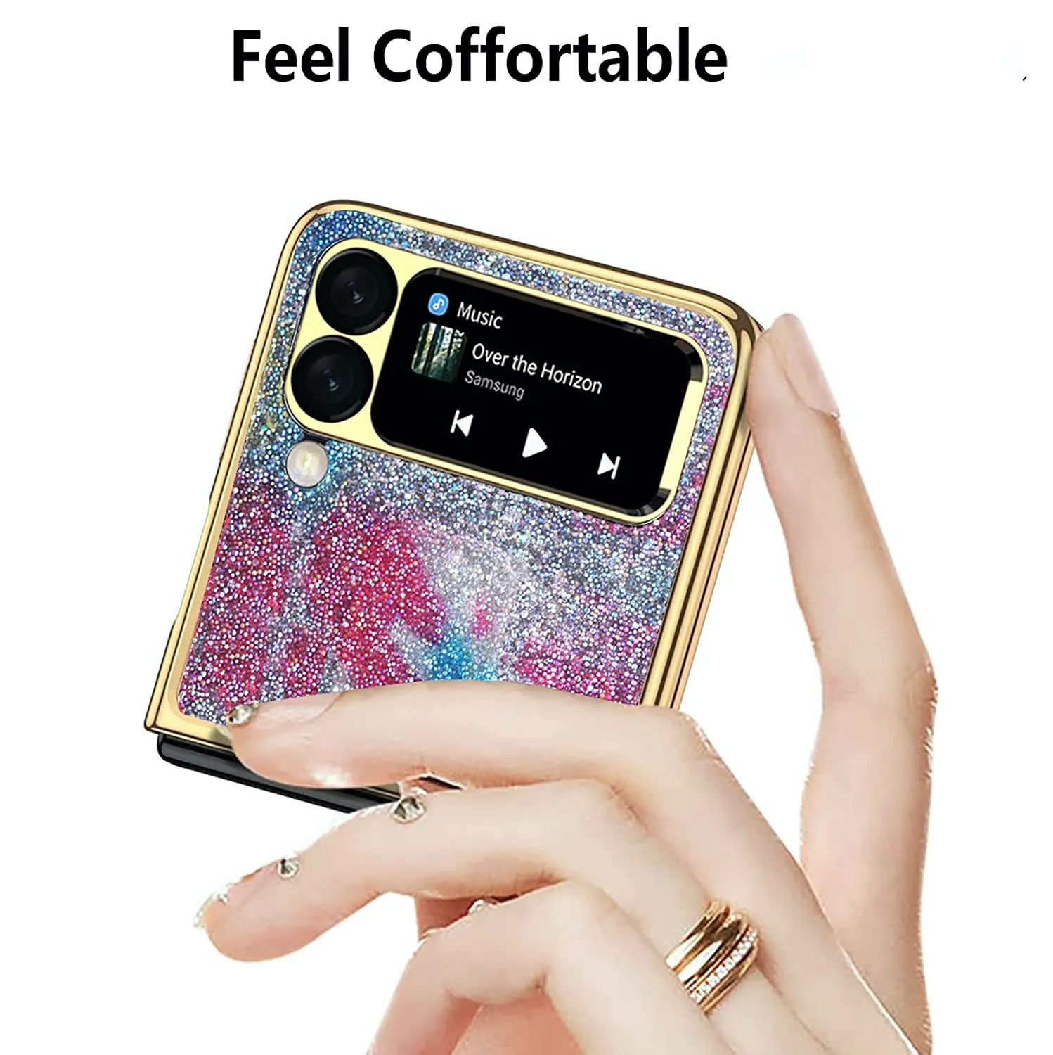 Samsung Galaxy Z Flip 4 Electroplated Jewel Series Bling Case