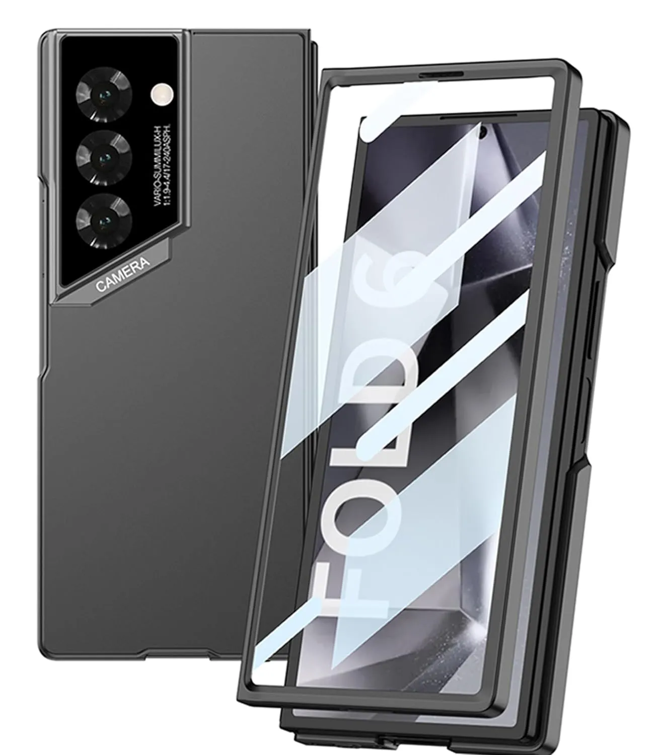 Samsung Galaxy Z Fold6 Ultra Slim Hard PC Matte Finish Raptor Series Case - Titanium