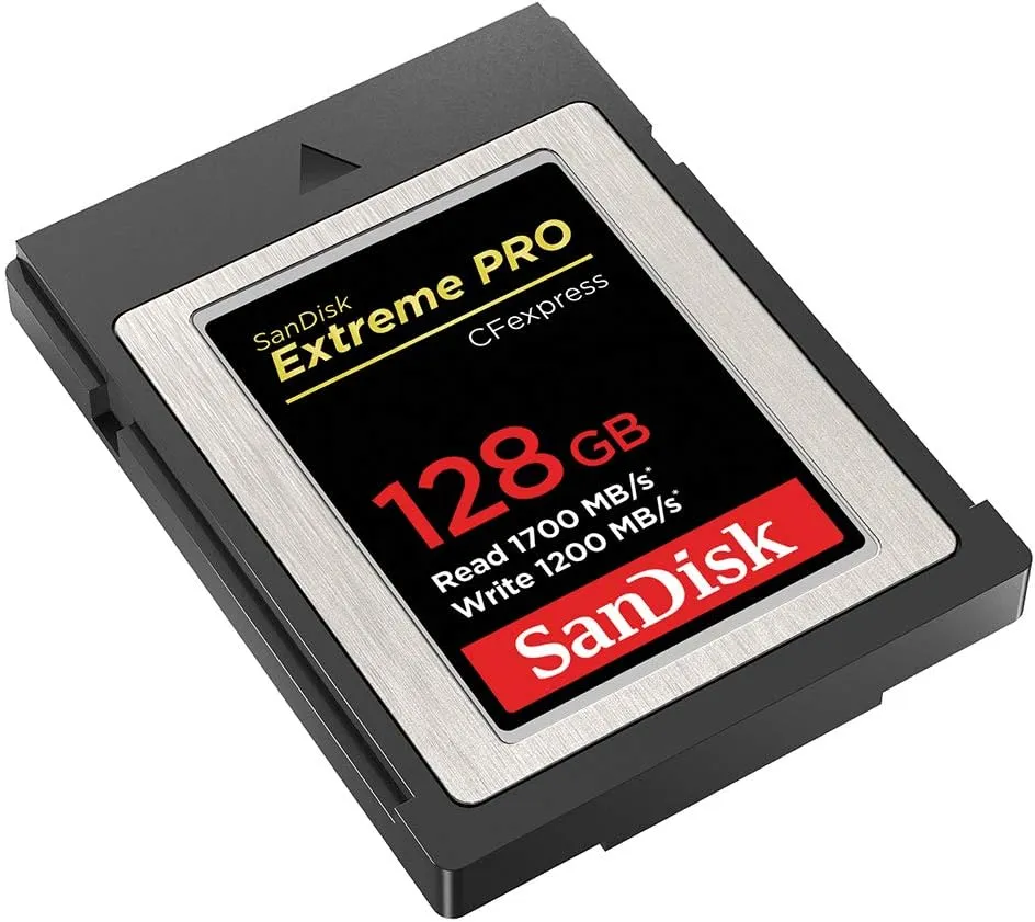 SanDisk 128GB Extreme PRO CFexpress Card Type B - SDCFE-128G-GN4NN, Silver