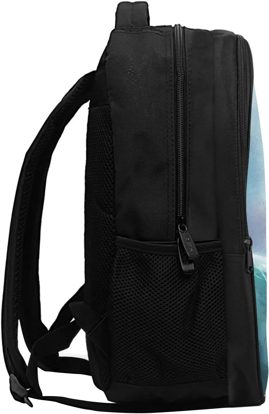 SARA NELL Cool Fierce Shark School Backpack for Boys Girls, Durable Bookbag with 2 Main Compartment, Side Pockets, Kindergarten Elementary Backpack, 15.7 Inches