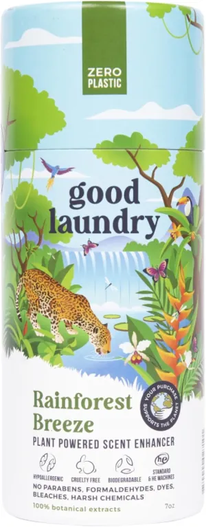 Scent Booster Beads - Rainforest Breeze Fabric Softener Bead – Eco-Friendly Laundry Bead Scent Booster for Long-Lasting Freshness, Scent Beads for Laundry - 7oz - USA Based