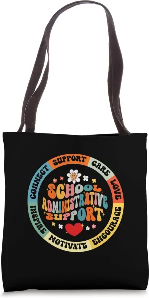 School Administrative Support School Crew Front Office Tote Bag