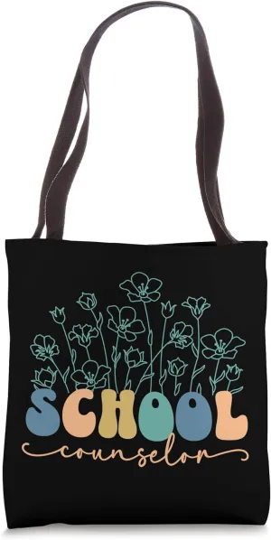 School Counselor Appreciation Guidance Counselor Squad Retro Tote Bag