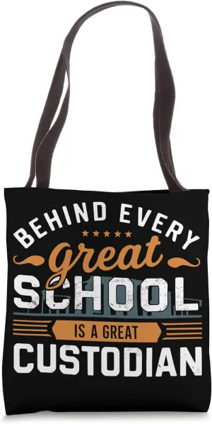 School Custodian School Staff Janitor School Sanitation Tote Bag