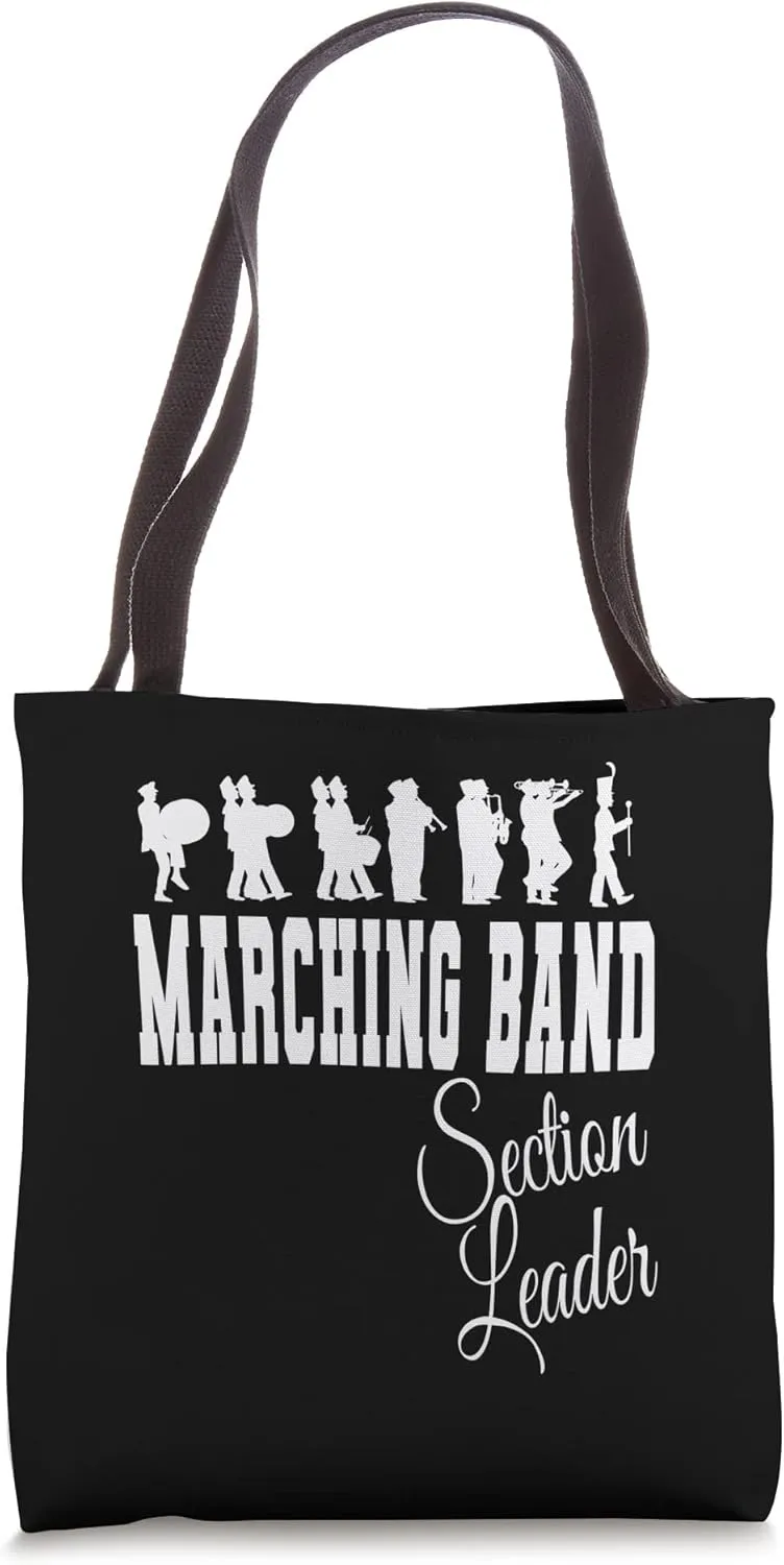 School Marching Band Section Leader Tote Bag