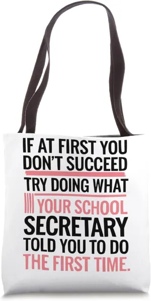 School Secretary Back To School Assistant Job Profession Tote Bag