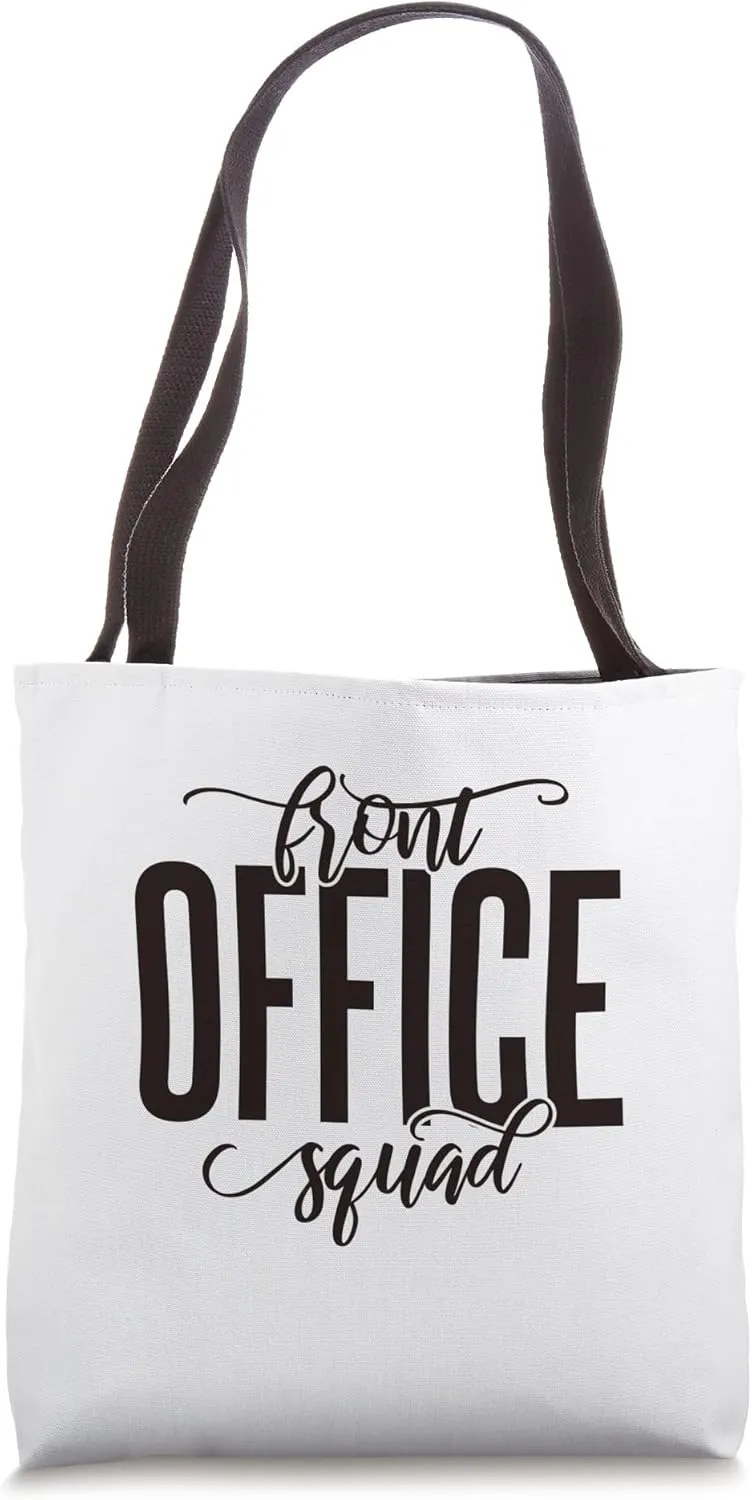 School Secretary Leopard Pattern Front Office Squad Tote Bag