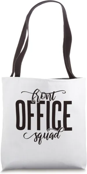 School Secretary Leopard Pattern Front Office Squad Tote Bag