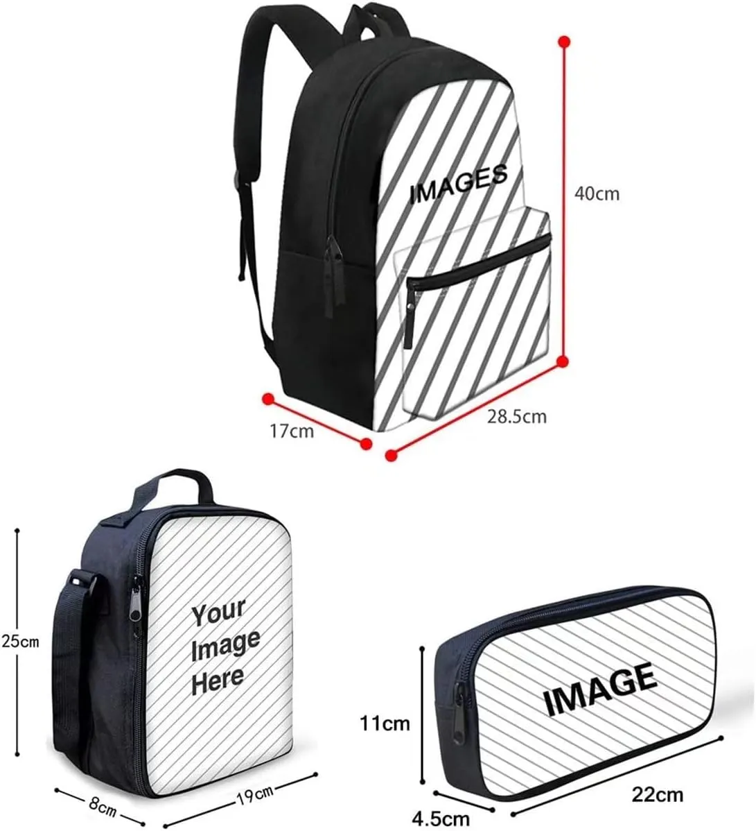 SEANATIVE Lightweight Casual Backpack Aztec Ethnic Print Schoolbag with Reusable Lunch Pouch Pencil Case for Teen Girls Boys
