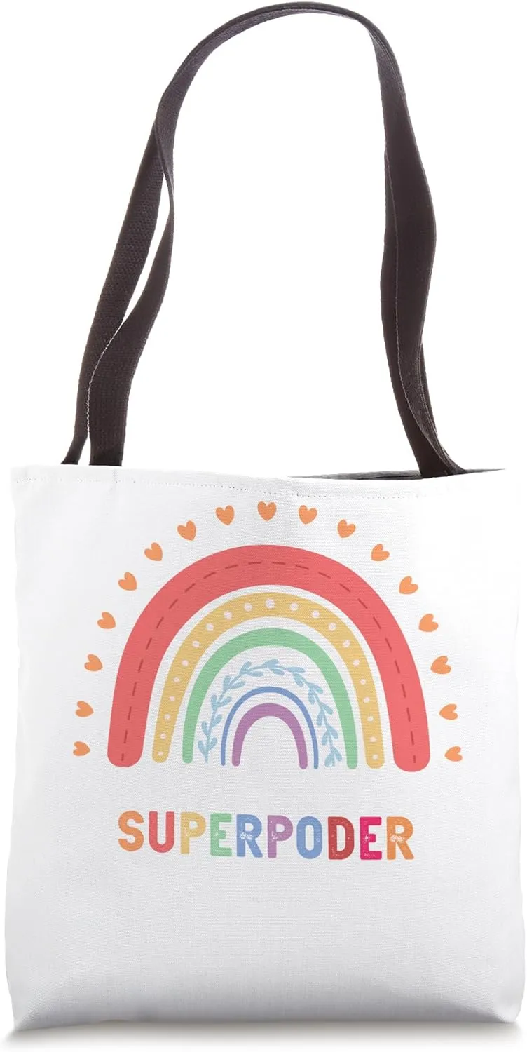 Ser bilingue es un superpoder Spanish Teacher back to school Tote Bag