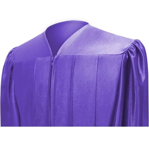 Shiny Purple Junior High/Middle School Gown