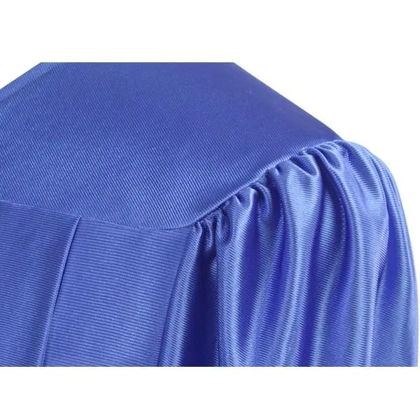 Shiny Royal Blue Junior High/Middle School Gown