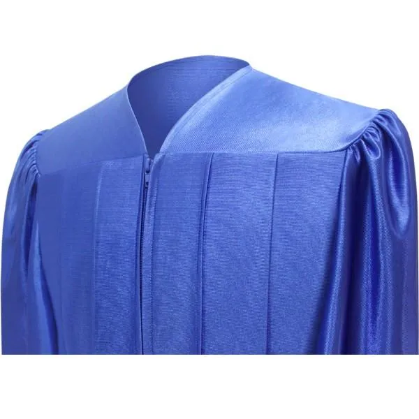 Shiny Royal Blue Junior High/Middle School Gown
