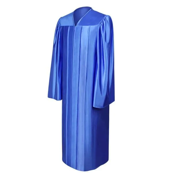 Shiny Royal Blue Junior High/Middle School Gown