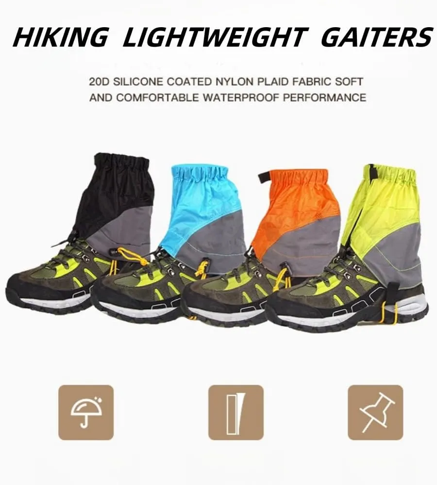Short Leg Gaiters,Shoe Covers,Hiking Gaiters,Lightweight and Adjustable, Available in All Seasons,Waterproof,for Men and Women Hiking, Mountaineering,Walking, Hunting