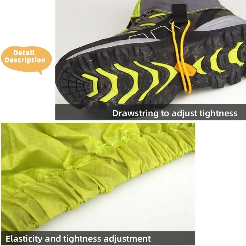 Short Leg Gaiters,Shoe Covers,Hiking Gaiters,Lightweight and Adjustable, Available in All Seasons,Waterproof,for Men and Women Hiking, Mountaineering,Walking, Hunting