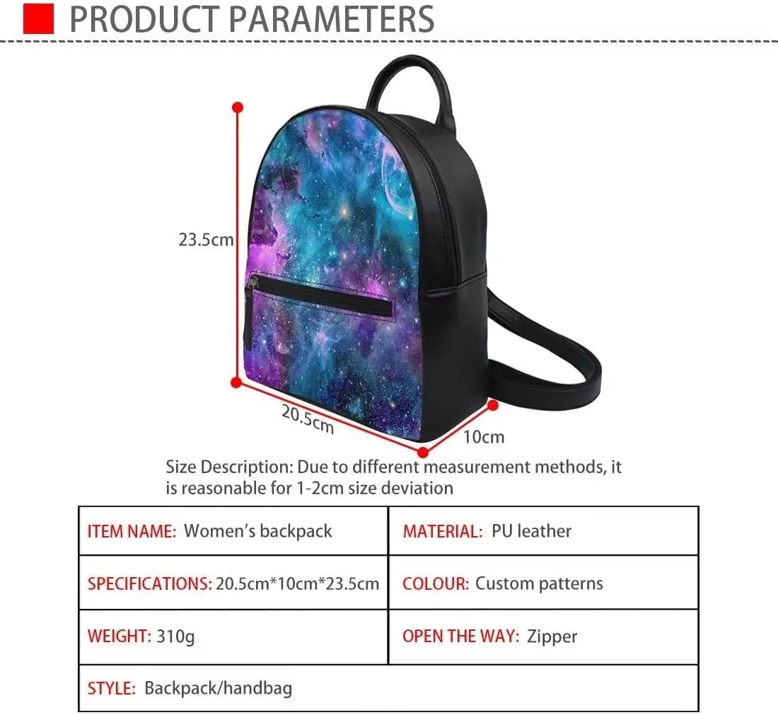 Showudesigns Custom Mini Backpack Purse for Women Men Daypack Wallets Teenager Back Pack Personalized Shoulder Bag Add Your Image Text Logo Small Leather Shoulder Bag 2 Pack