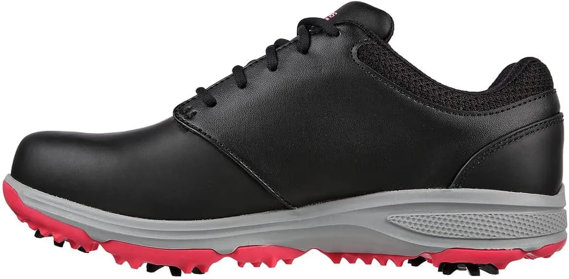 Skechers Womens 2024 Go Golf Jasmine Waterproof Leather Spiked Golf Shoes