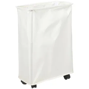 Slim Laundry Hamper Handle Laundry Basket With Wheels Collapsible Dirty Clothes