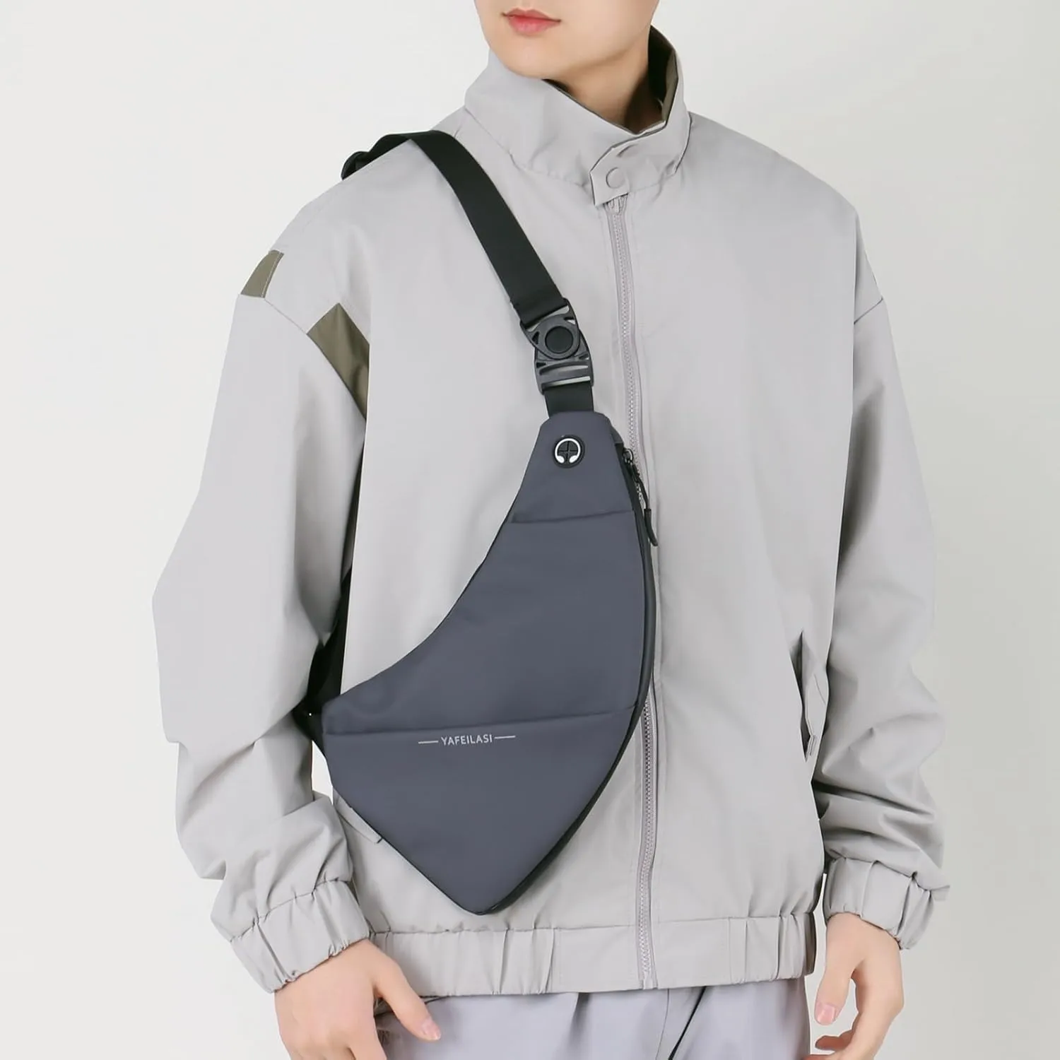 Sling Bag Small Crossbody Backpack: Anti Theft Travel Bag Front Back