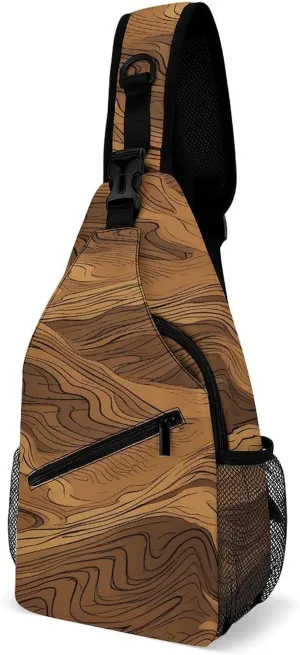 Small Crossbody Sling Backpack Dark And Light Colors Chest Bags for Traveling Chest Fashion Shoulder Bag