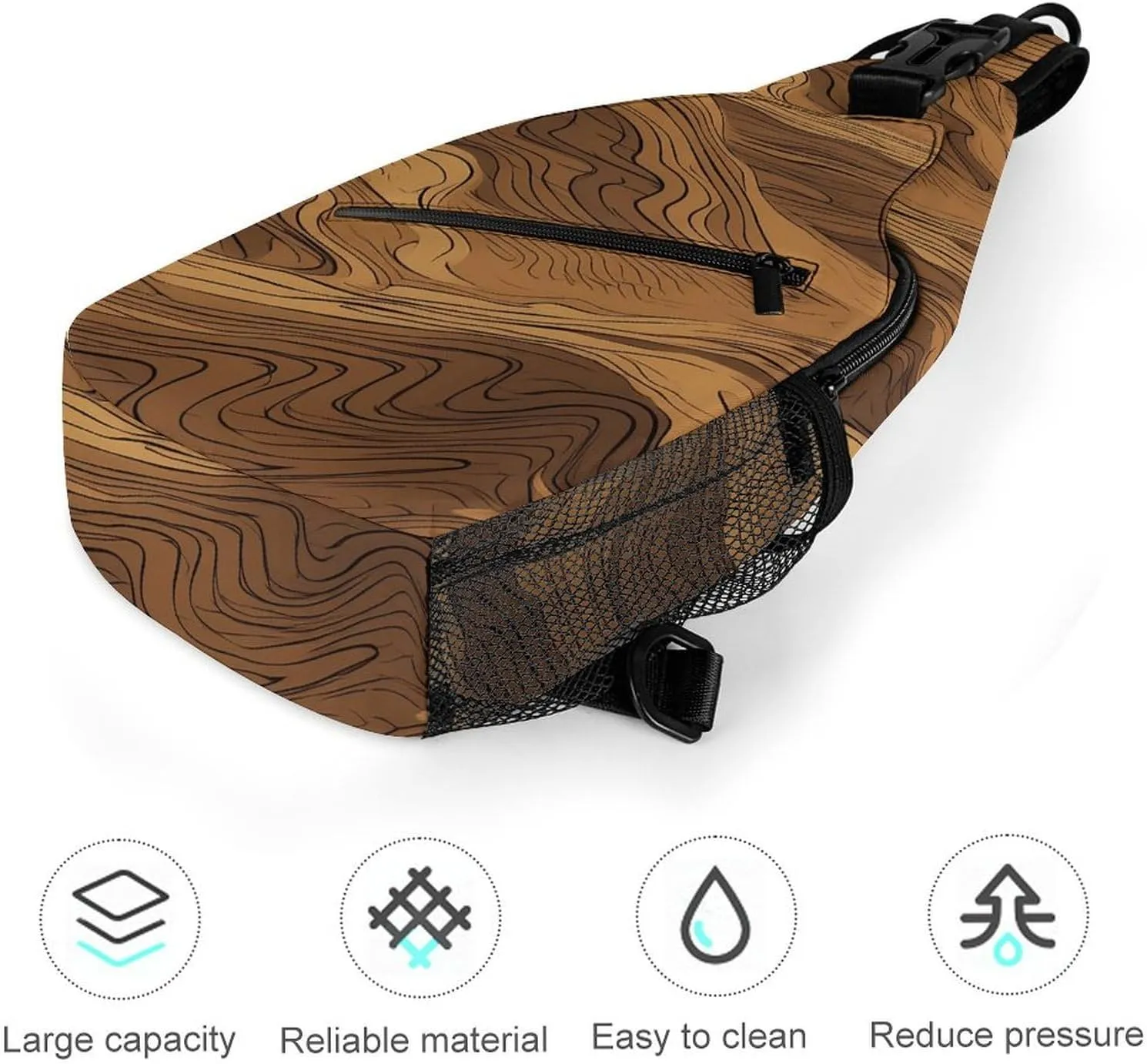 Small Crossbody Sling Backpack Dark And Light Colors Chest Bags for Traveling Chest Fashion Shoulder Bag