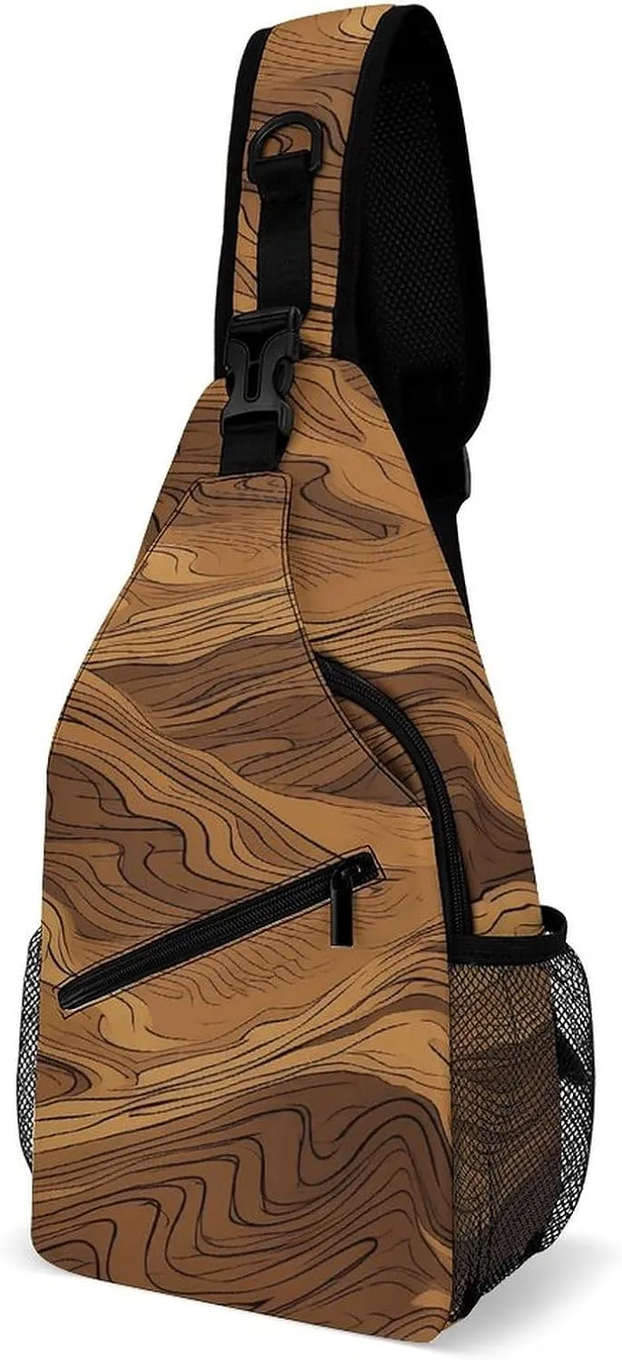 Small Crossbody Sling Backpack Dark And Light Colors Chest Bags for Traveling Chest Fashion Shoulder Bag