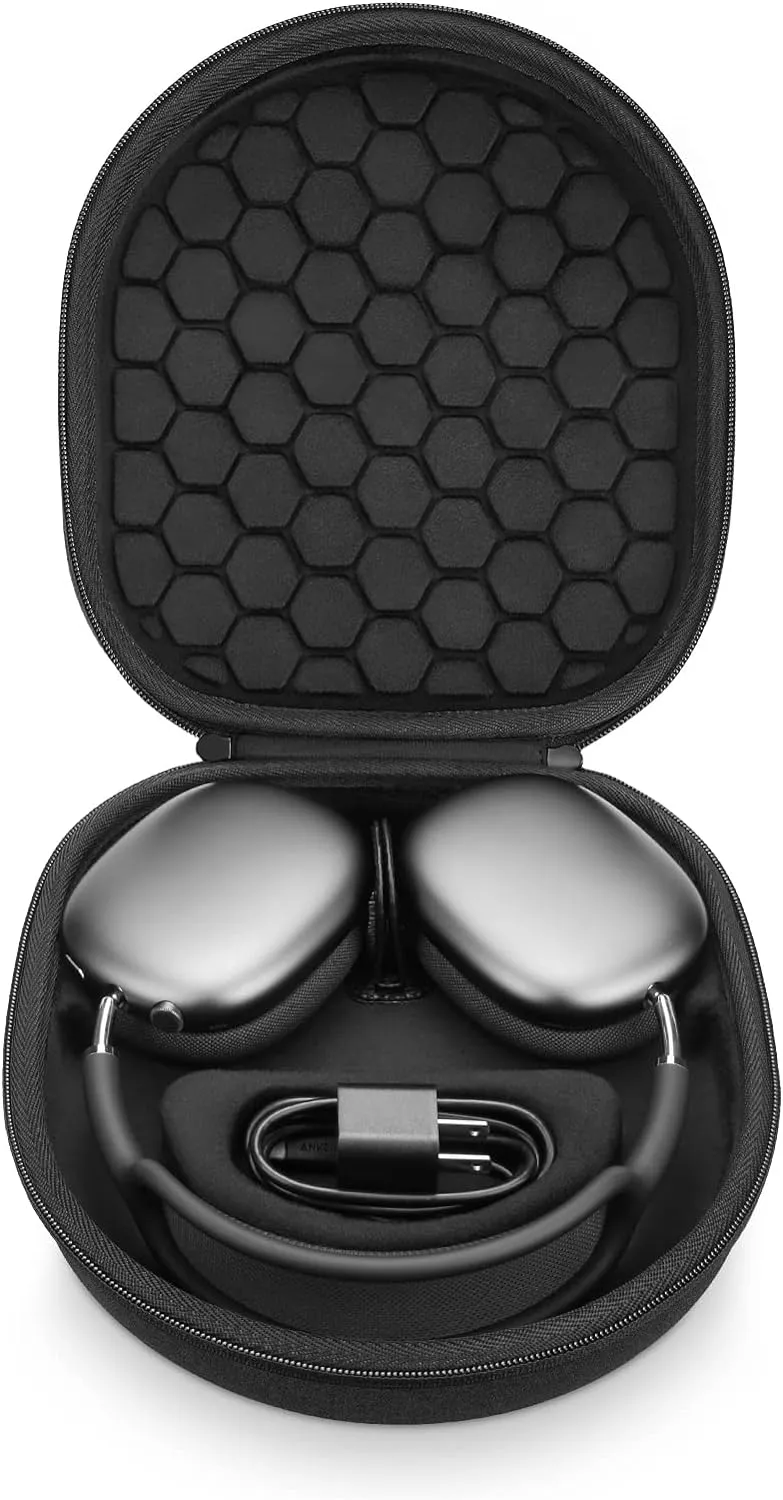 Smart Case for Apple AirPods Max Supports Sleep Mode, Hard Organizer Portable Carry Travel Cover Storage Bag