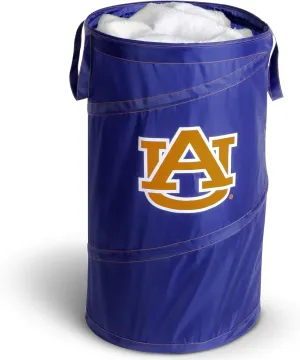 Smart Design Pop Up Spiral Laundry Hamper Bag - 15 x 25 inch -Auburn Tigers