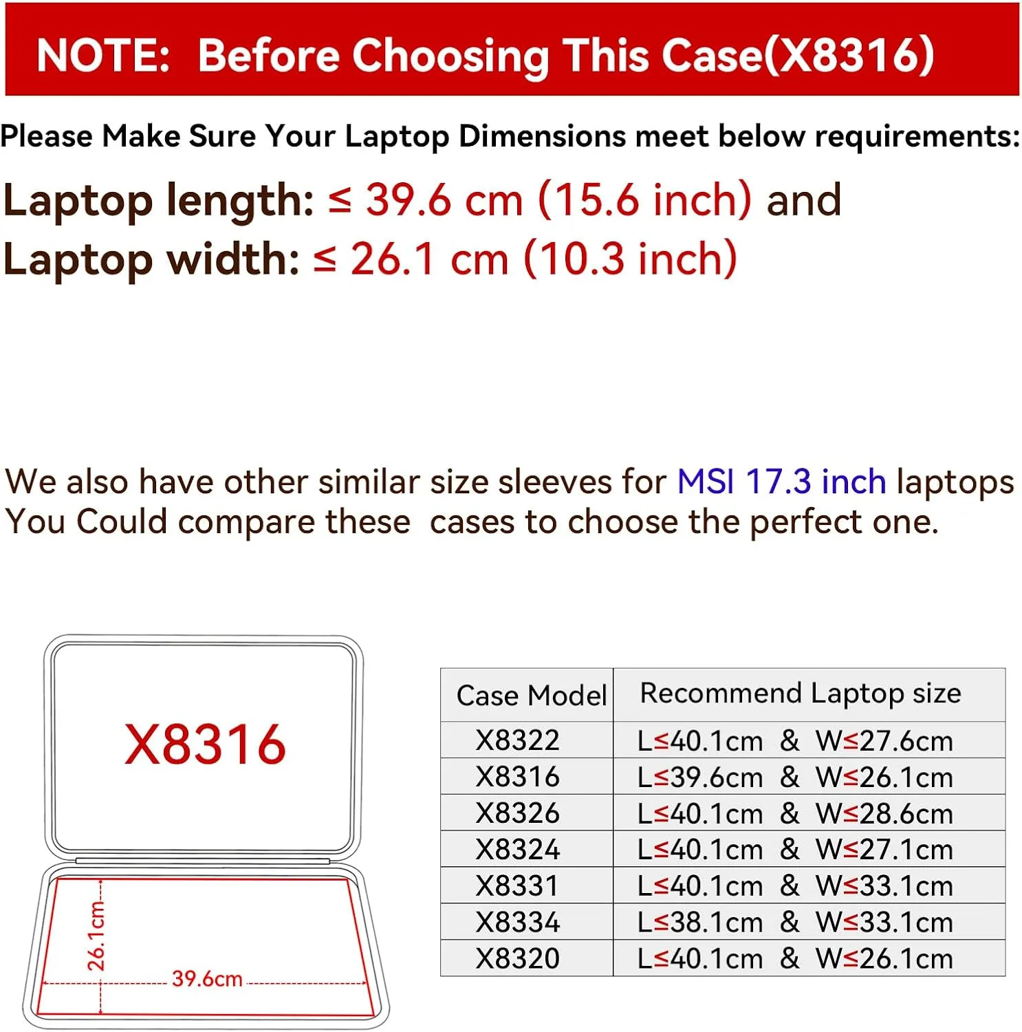 Smatree Hard EVA Protective Sleeve Case Compatible for 17.3 inch MSI Creator 17, for 17.3 inch MSI GS76 Stealth 11U, for 17.3inch WS76 11U Laptop, Waterproof Notebook Bag (X8316)