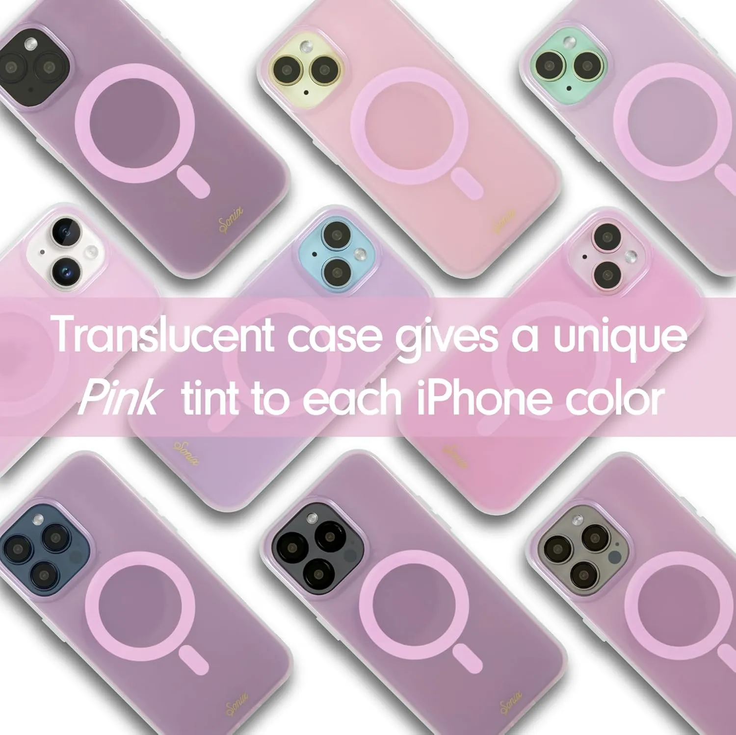 Sonix Case for iPhone 14 Pro | Compatible with Magsafe | 10ft Drop Tested | Jelly Pink