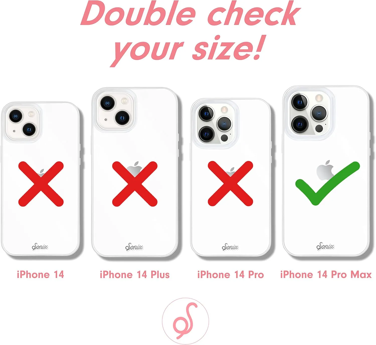 Sonix Case for iPhone 14 Pro Max | 10ft Drop Tested | Marble Phone Case for Women | Pink Pearl Tort