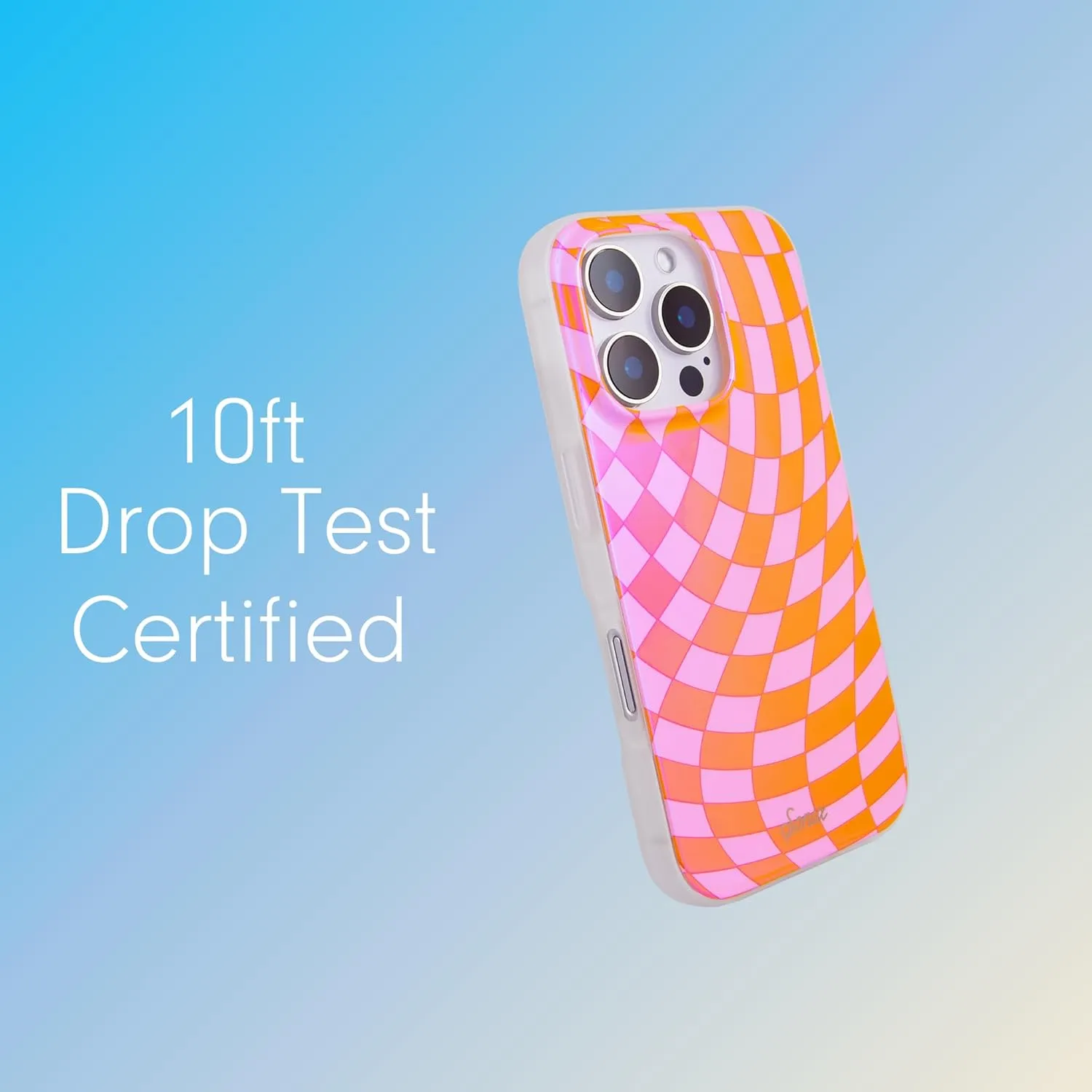 Sonix Case for iPhone 16 Pro | Compatible with MagSafe | 10ft Drop Tested | Checkmate Pink
