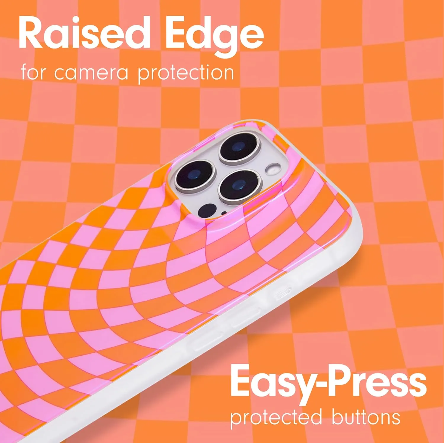 Sonix Case for iPhone 16 Pro | Compatible with MagSafe | 10ft Drop Tested | Checkmate Pink