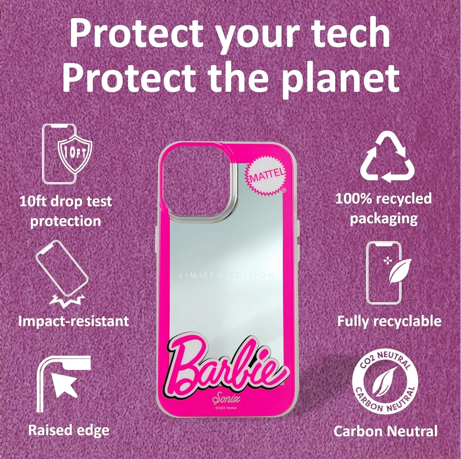 Sonix x Barbie Phone Case for iPhone 15 Pro | Compatible with MagSafe | 10ft Drop Tested | Mirror | IRL