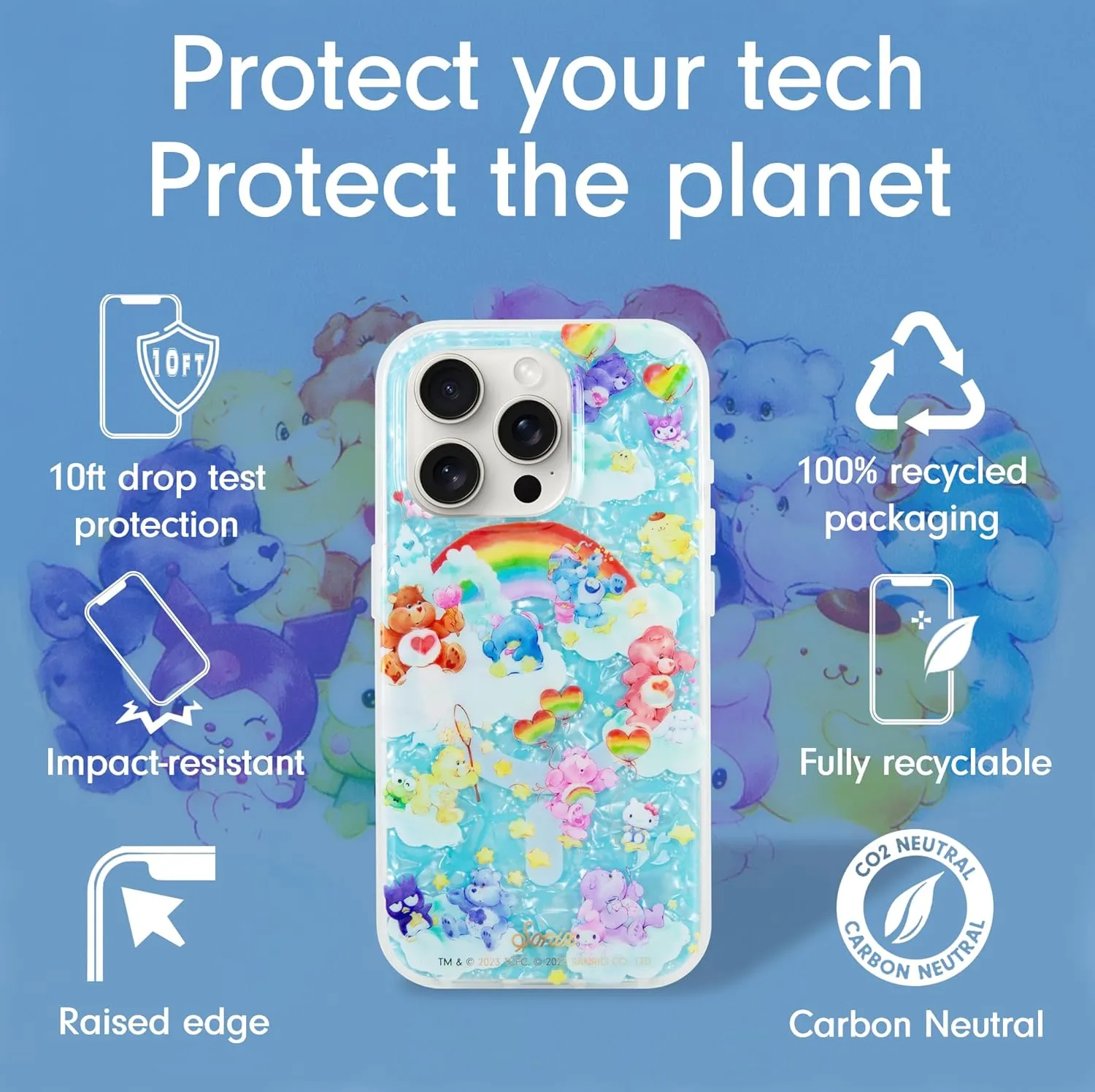 Sonix x Sanrio Case for iPhone 15 Pro | Compatible with Magsafe | 10ft Drop Tested | Hello Kitty   Care Bears