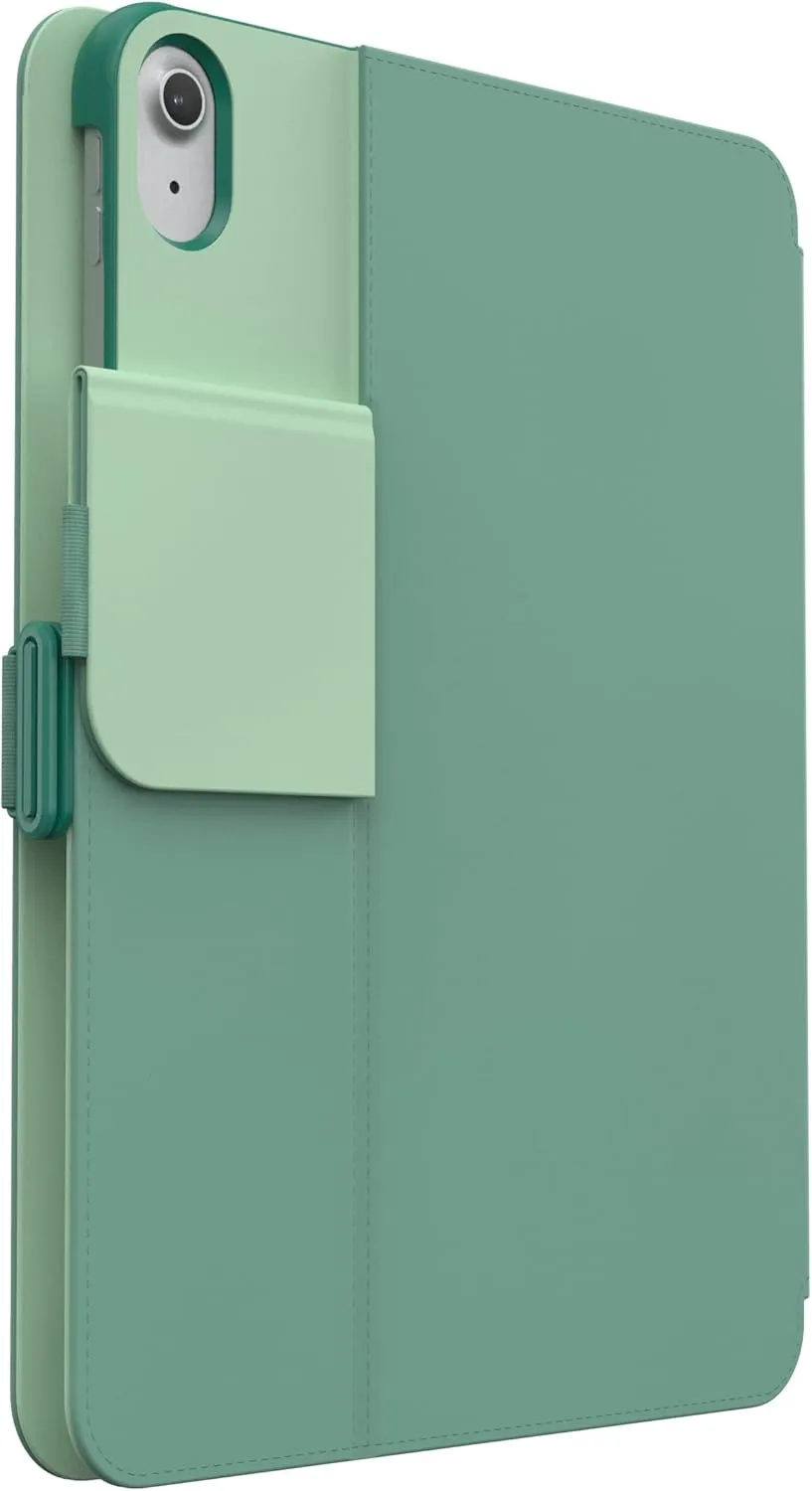 Speck Case for iPad Pro 10th Generation 10.9 Inch - Drop & Camera Protection, Slim Multi Range Stand, Apple Pencil Holder - Fluorite Green/Eggshell Green